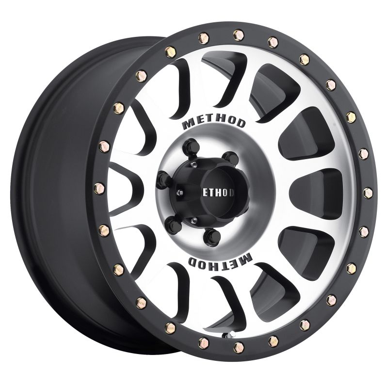 Method Wheels MR30568060300 Method MR305 NV 16x8 0mm Offset 6x5.5 108mm CB Machined/Black Street Loc Wheel