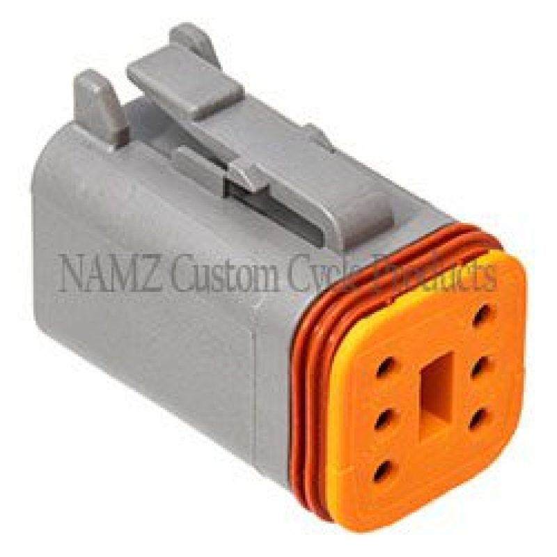 NAMZ DP-6G Deutsch DT Series 6-Wire Plug & Wedgelock - Grey (Repl. HD 72136-94GY)