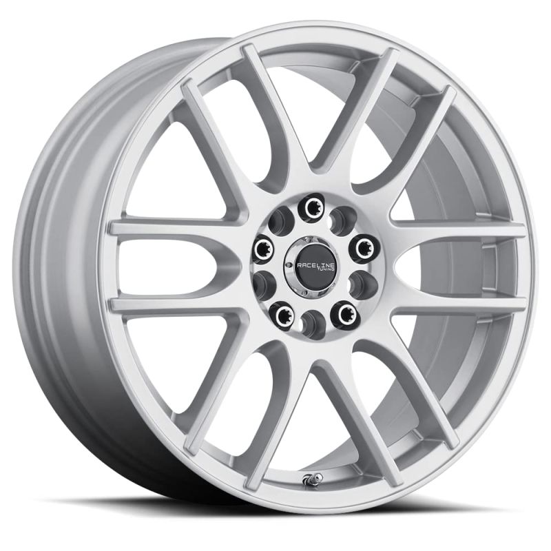 Raceline 141S Mystique 15x7in / 5x100/5x114.3 BP / 40mm Offset / 72.62mm Bore - Gloss Silver Wheel