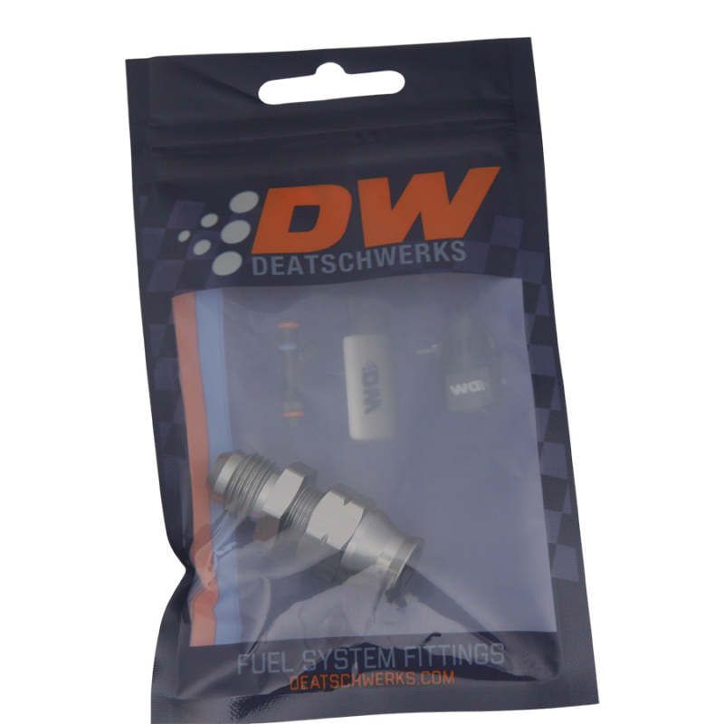 DeatschWerks 6-02-0108 6AN Male Flare to 5/16in Hardline Compression Adapter (Incl. 1 Olive Insert)
