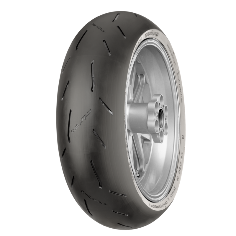 Continental Tire 02446590000 Continental ContiRaceAttack 2 Street - 180/55 ZR 17 M/C (73W) TL Rear