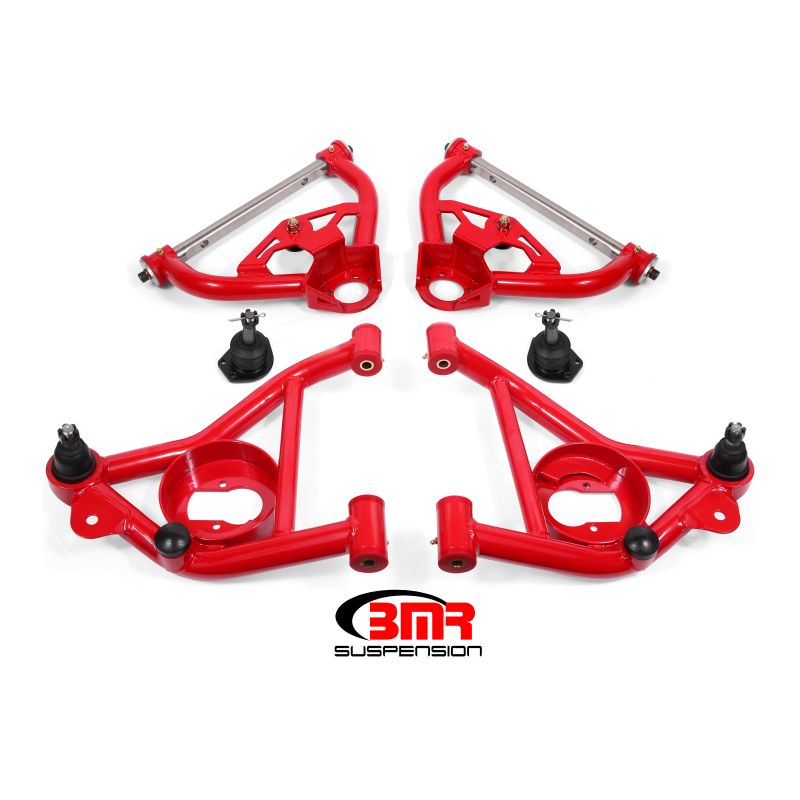 BMR Suspension AA030R BMR 78-87 G-Body Upper And Lower A-Arm Kit - Red