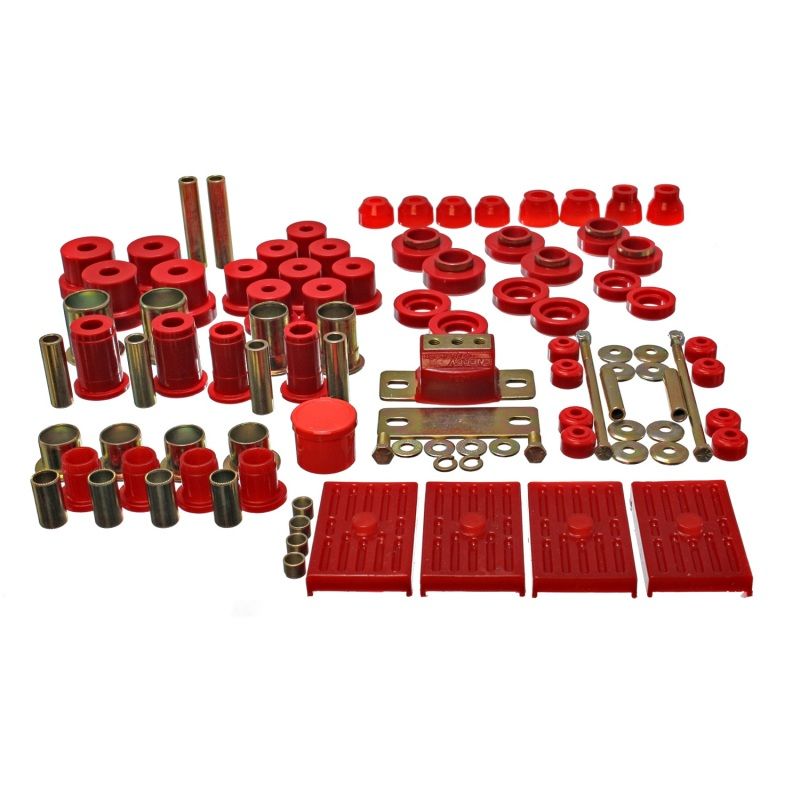 Energy Suspension 67-79 GM Camaro / Firebird w/ Multi Leaf Springs Red Hyper-Flex Master Bushing Set