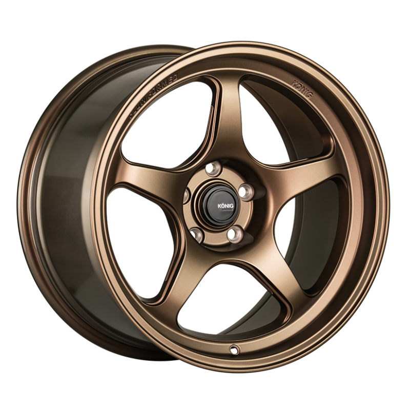 Konig HP95100358 Hyperspec 15x9 4x100 ET35 Matte Bronze Wheel (Knurled Bead)