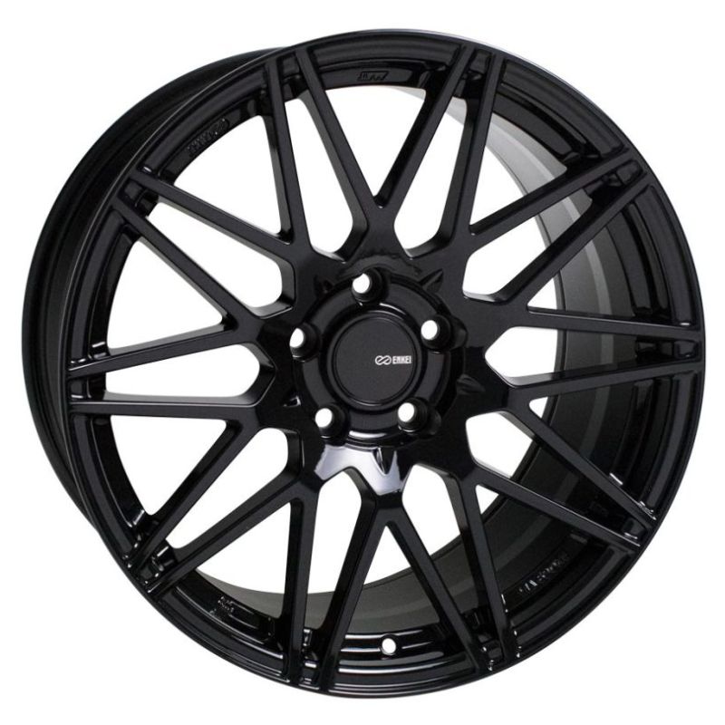 Enkei 515-780-6545BK TMS 17x8 5x114.3 45mm Offset 72.6mm Bore Gloss Black Wheel