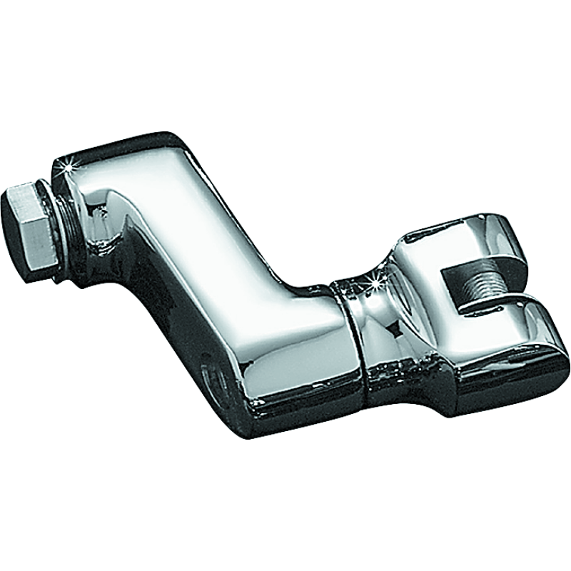 Kuryakyn 7996 Offset Peg Mount With 1/2in-13 Mount Bolts Chrome (Pair)
