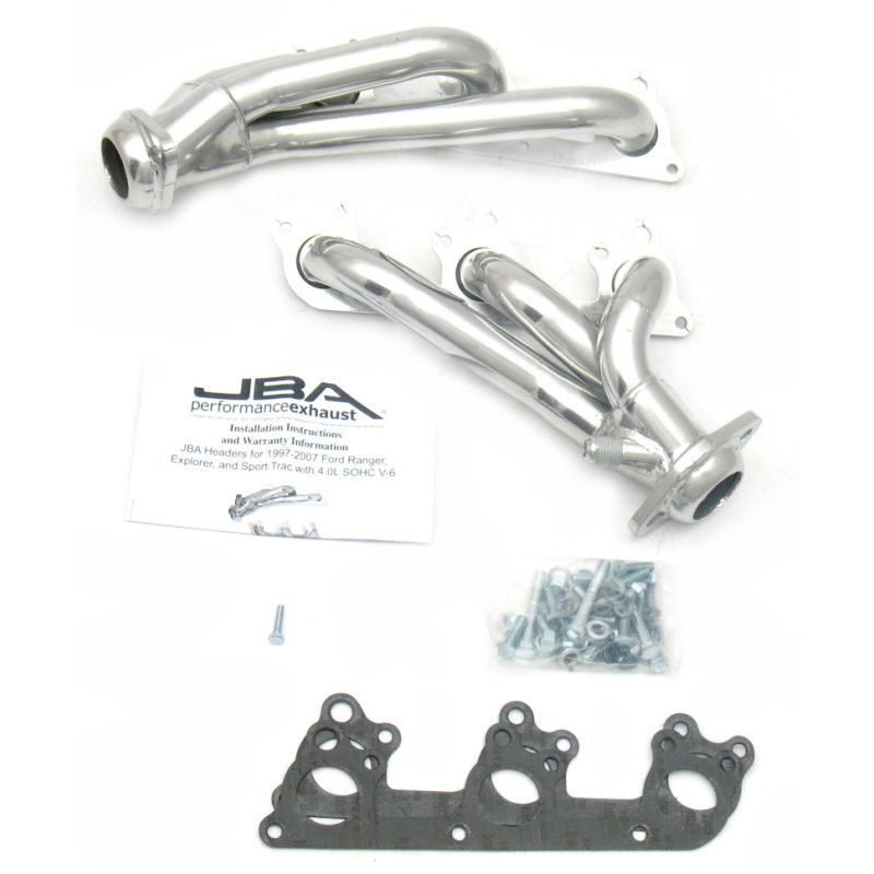 JBA 1674S-1JS 97-11 Ford Ranger 4.0L OHC w/Driver Side EGR 1-1/2in Primary Silver Ctd Cat4Ward Header