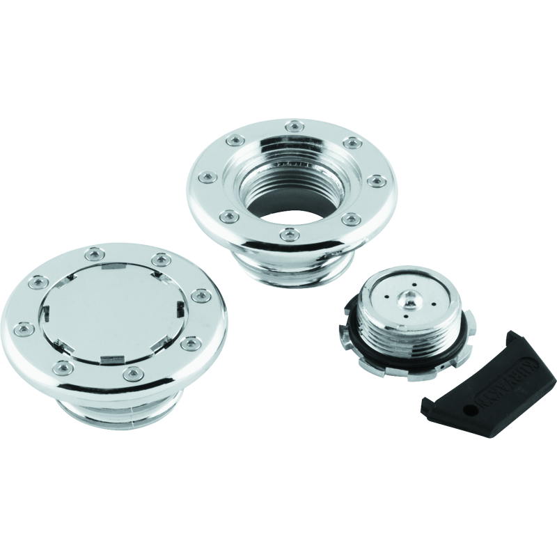Kuryakyn 8310 Flush Mount Gas Caps Non-Vented Chrome