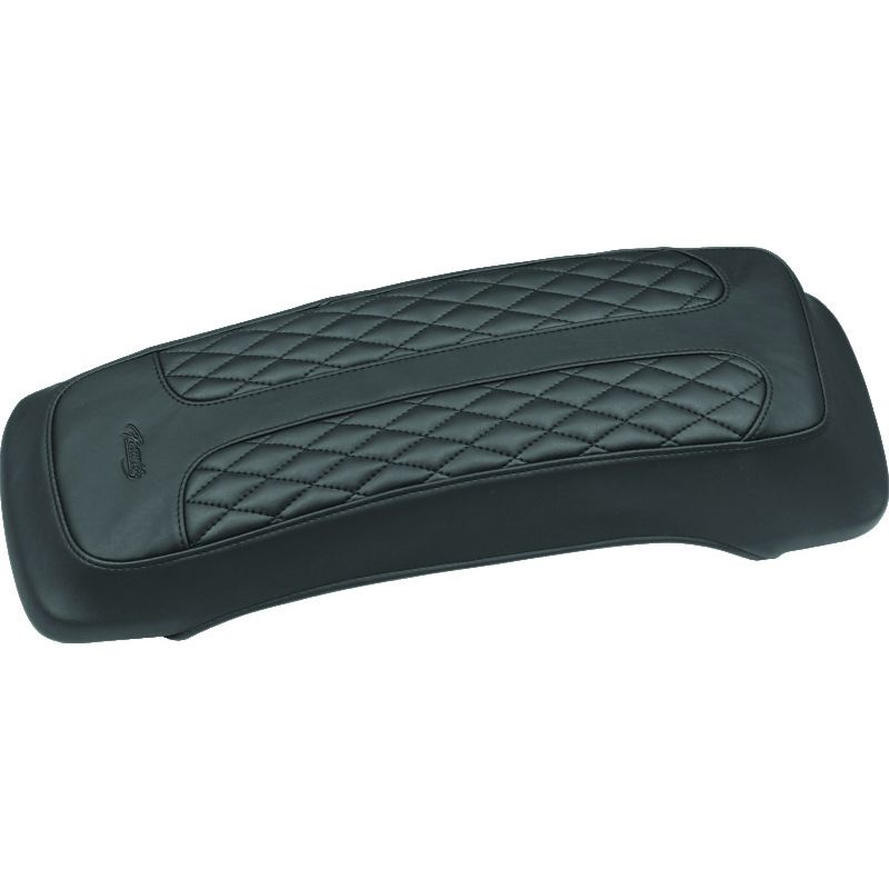 Mustang Motorcycle 77605 Mustang 80-07 Harley Early FL Touring Saddlebag Lid Covers w/Studs- Black