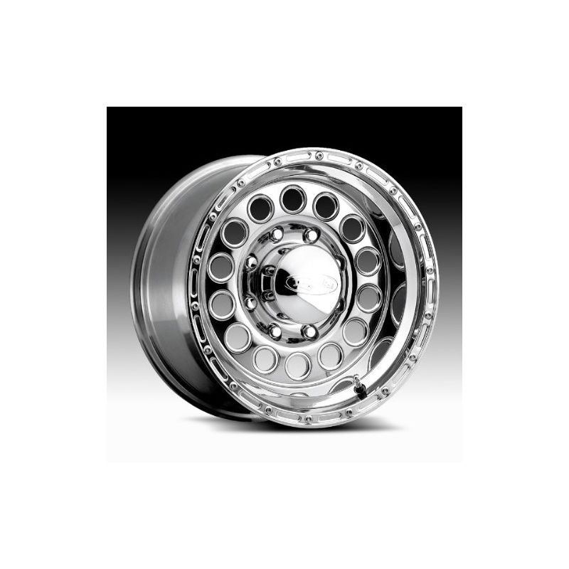 Raceline 887 Rock Crusher 16x8in / 6x139.7 BP / -20mm Offset / 107.95mm Bore - Polished Wheel
