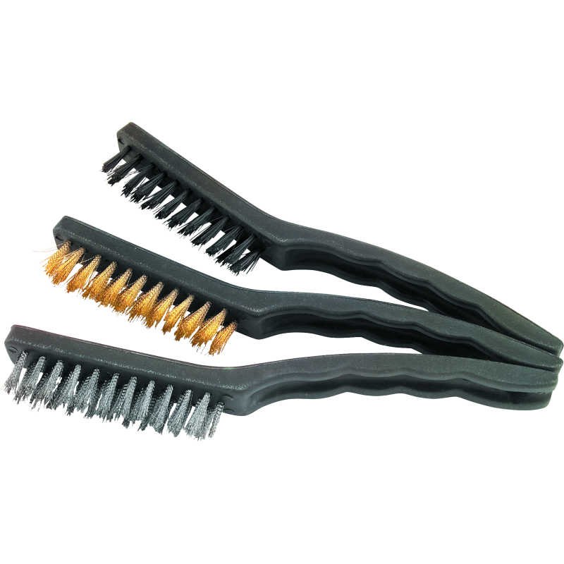 BikeMaster 151538 3-pc Nylon/Wire Brush Set