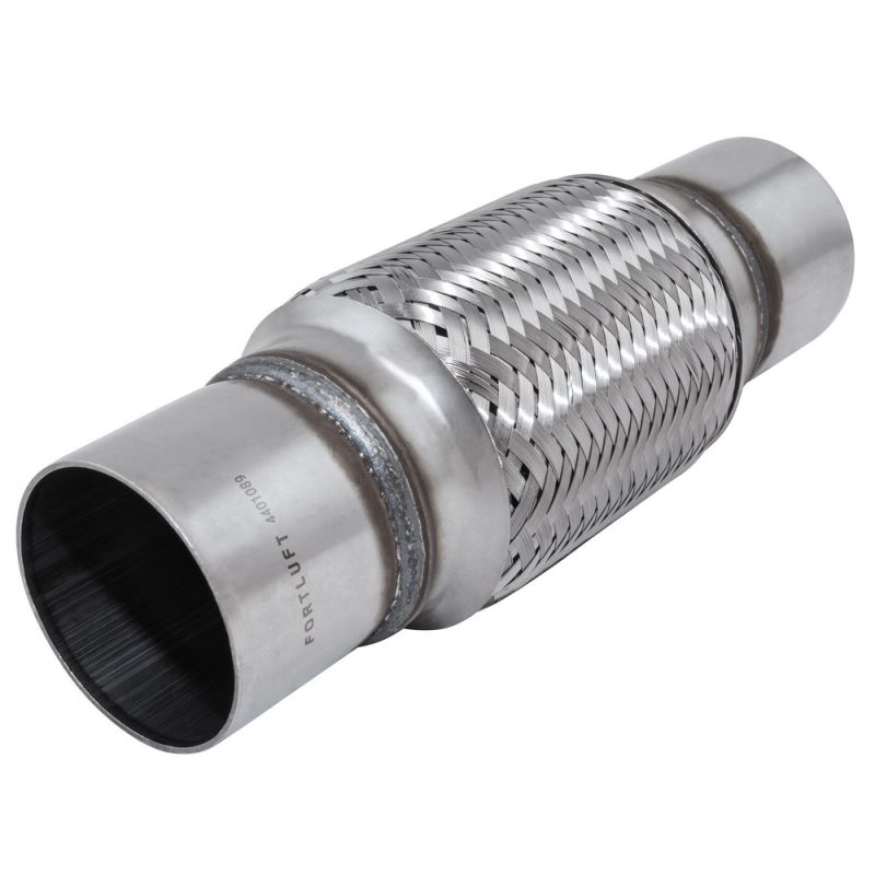 FORTLUFT 4401089 Exhaust Flex Connector With Extension Pipes Stainless Steel, 2.50''x6.00''x10.00''/63.5x152x254mm