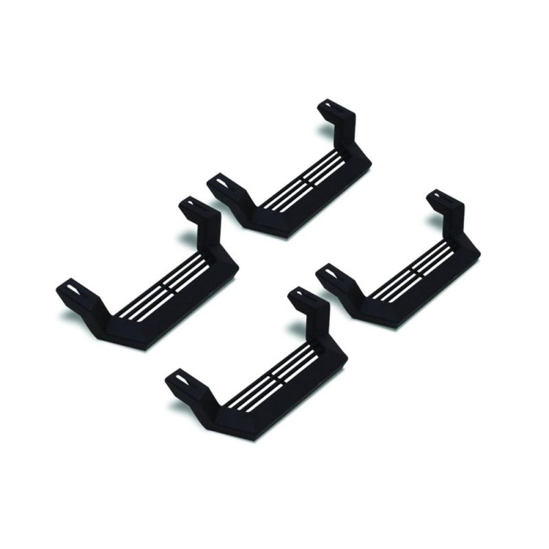 Rampage 1999-2019 Jeep Rock Rail Short Step Universal 4 Piece Set - Black