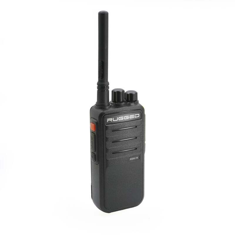 Rugged Radios RDH16-U Rugged RDH16 - Business Band Two Way Handheld Radio - Digital and Analog UHF / Black