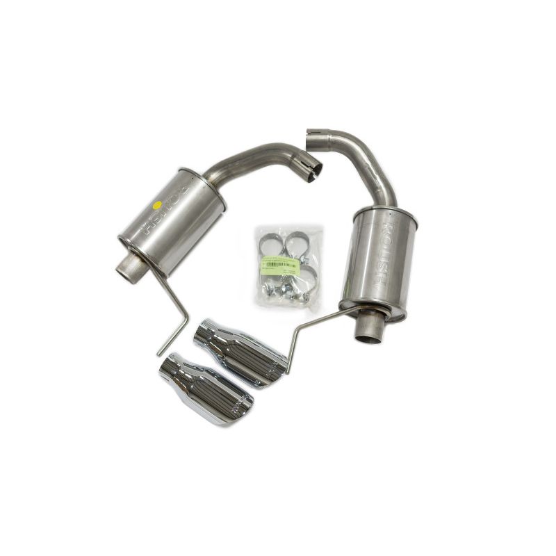 ROUSH 2015-2019 Ford Mustang 3.7L/2.3L V6/I4 Exhaust Kit w/ Round Tips