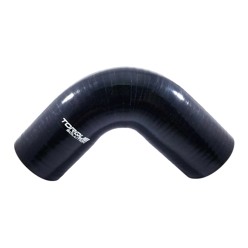 Torque Solution TS-CPLR-90D3BK 90 Degree Silicone Elbow: 3 inch Black Universal
