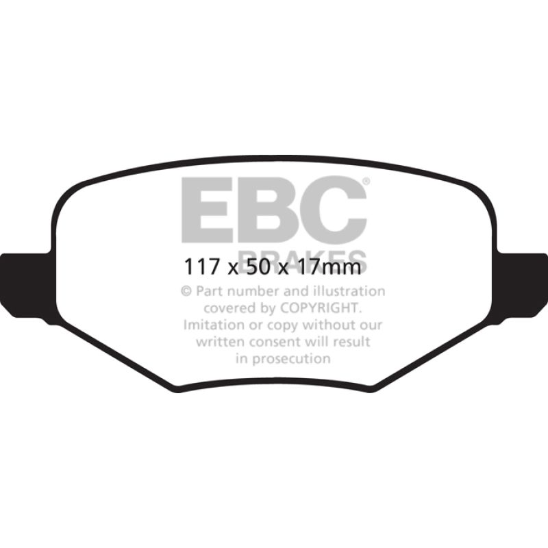 EBC DP61826 11+ Ford Explorer 2.0 Turbo 2WD Greenstuff Rear Brake Pads