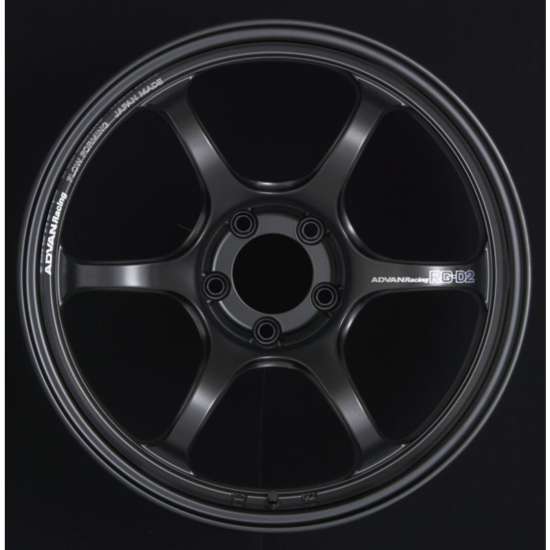 Advan YAT8I31ESB RG-D2 18x9.0 +31 5-114.3 Semi Gloss Black Wheel
