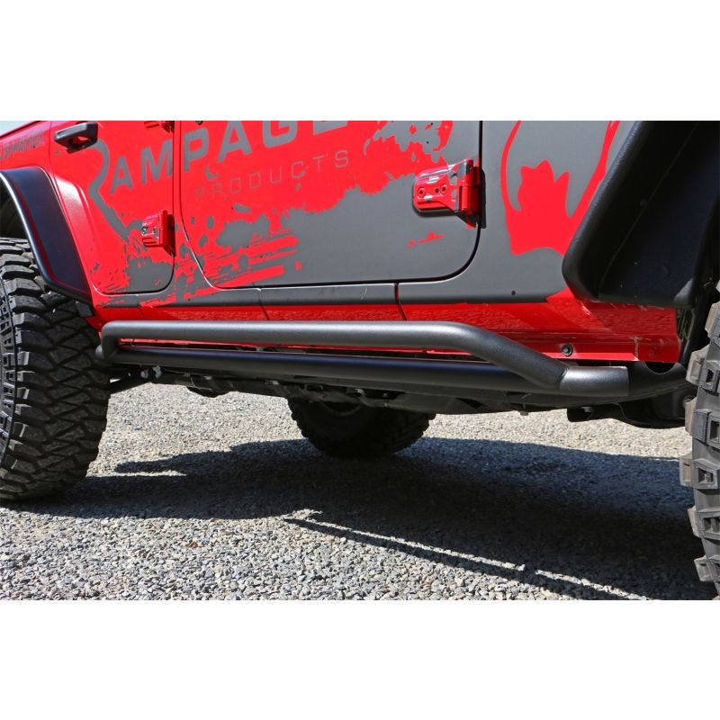 Rampage 26631 2018-2019 Jeep Wrangler(JL) Unlimited Sport S 4-Door Rail Slide Step - Black