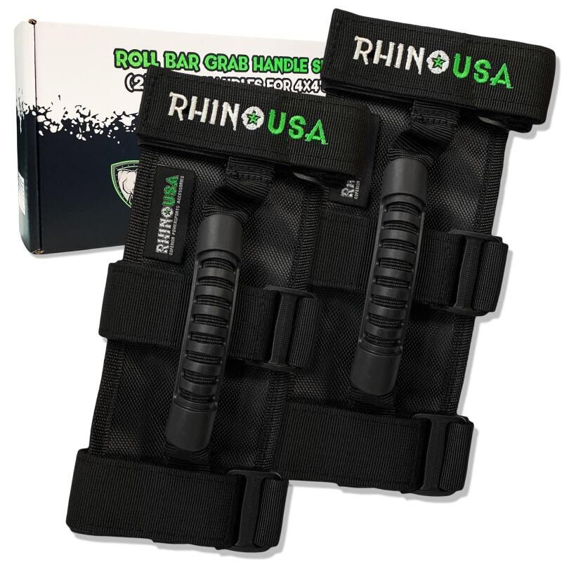 Rhino USA RNO-HNDLS-4X4 Heavy-Duty Roll Bar Grab Handles