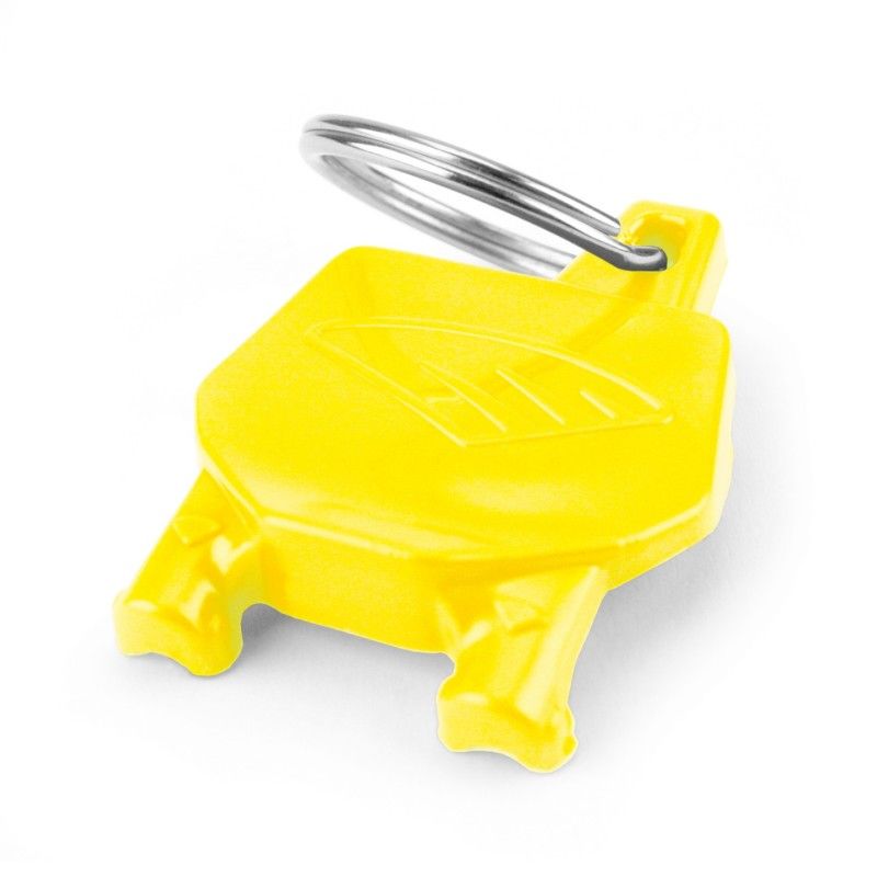 Cycra 1CYC-0002-55 Key Ring with Number Plate - Yellow