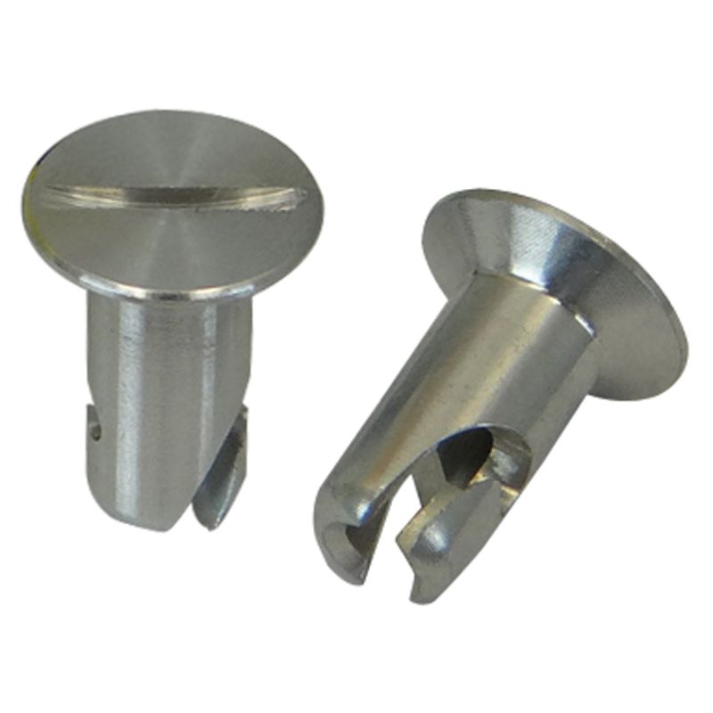 Moroso 71298 Quick Fastener - Flush Head - 5/16in x .550in - Aluminum - 10 Pack