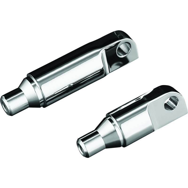 Kuryakyn 8064 Male Mount 2-1/2inch Footpeg Extension Chrome (Pair)
