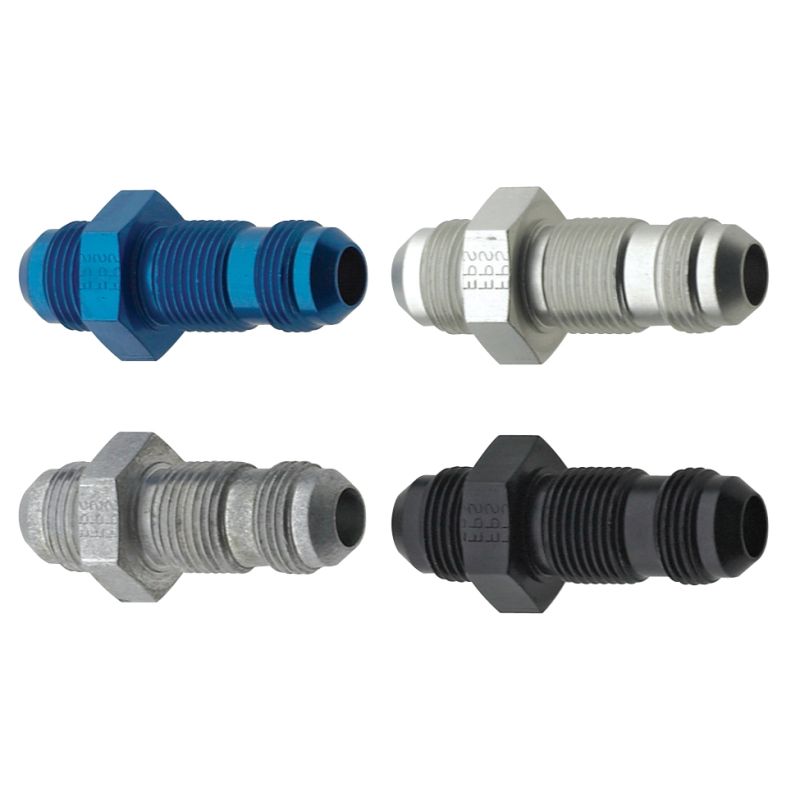 FRAGOLA FRG483206-BL Str Bulkhead Fitting #6 Black