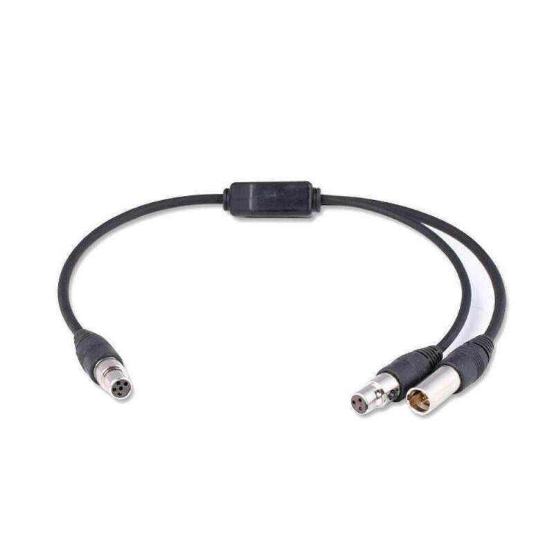 Rugged Radios SPLITTER-5P-2-PTT External Push to Talk (PTT) Adapter Cable for 5 Pin Ports