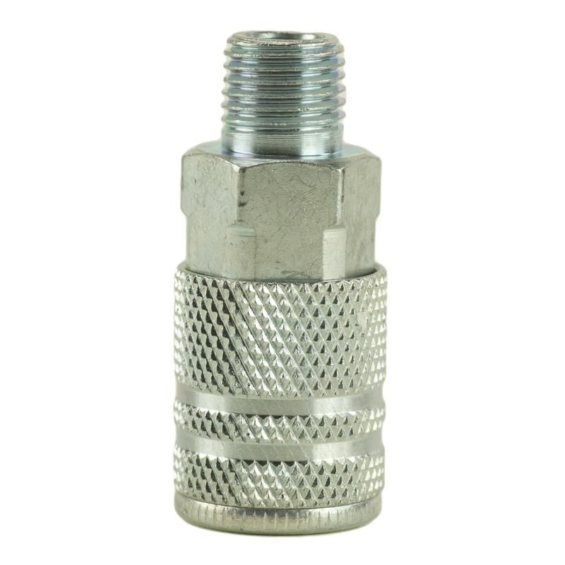 31 INCORPORATED 17-3322 1/4in. Industrial Coupler Steel 1/4in. Threads Male