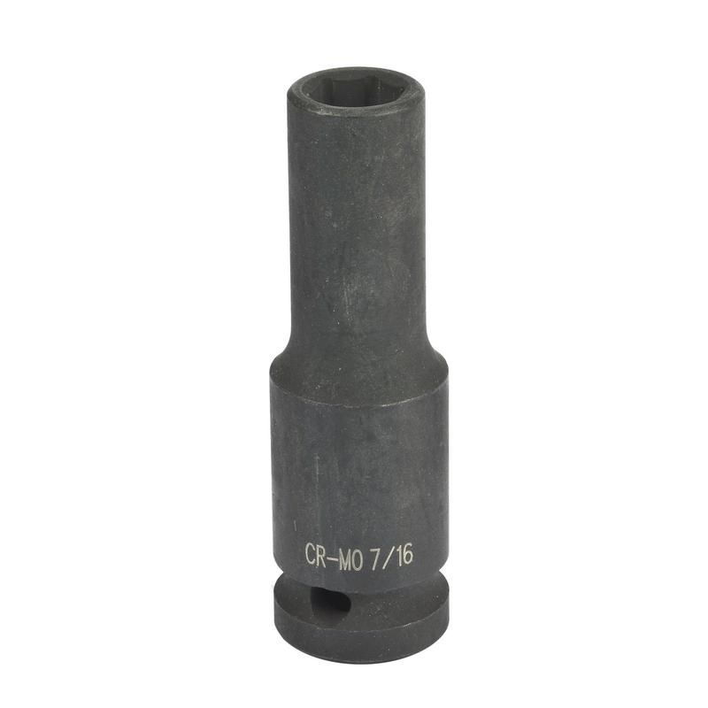 31 INCORPORATED 18-460 1/2in Drive Deep Length SAE Socket - 7/16in