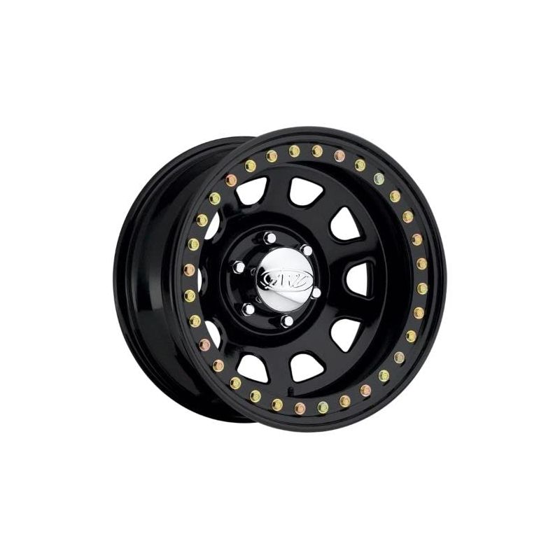 Raceline RT51 Daytona Rock 15x8in/5x139.7 BP/-19mm Offset/107.95mm Bore - Gloss Black Beadlock Wheel