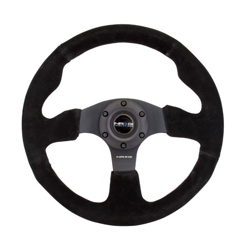 NRG Reinforced Steering Wheel (320mm) Suede w/Black Stitch