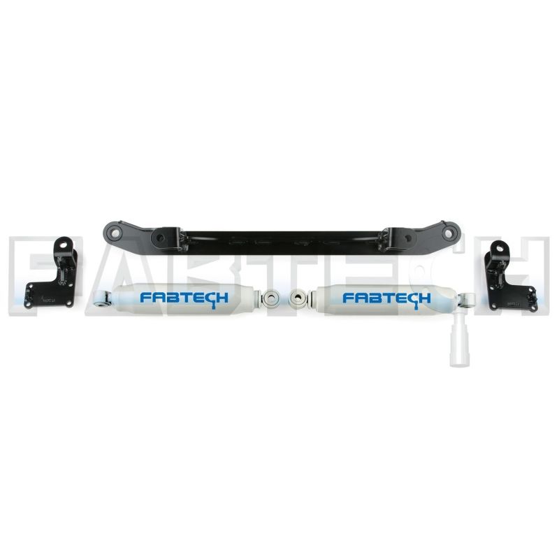 Fabtech 99-04 Ford F250/350 4WD Dual Performance Steering Stabilizer Kit