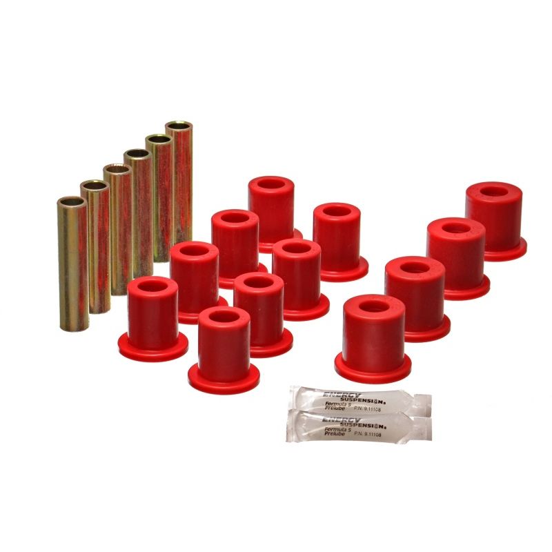 Energy Suspension 4.2119R Fd 4 Wd Frt Sprg Bush Set - Red