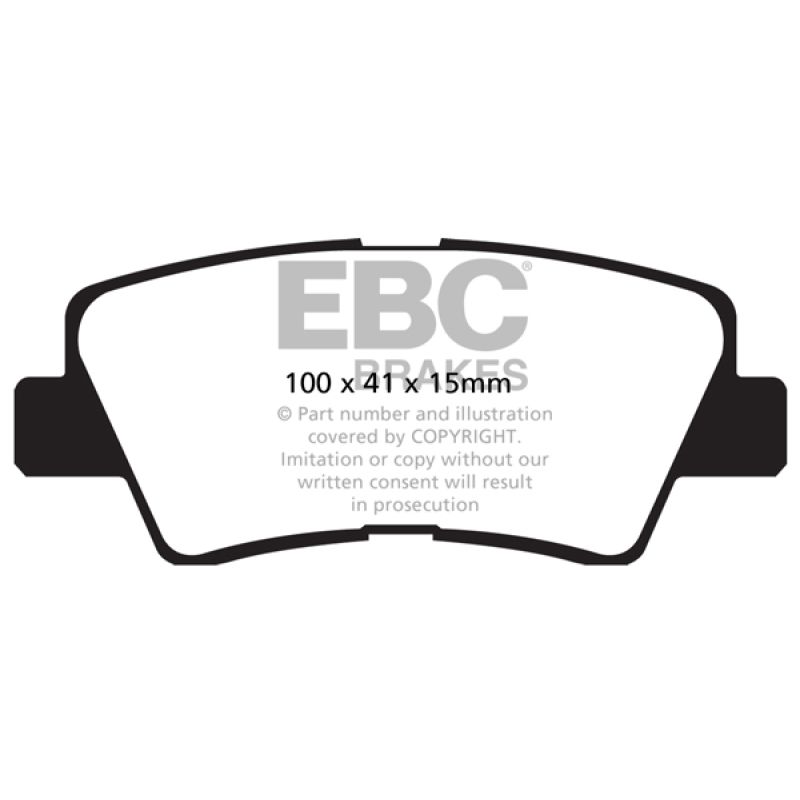 EBC UD1313 09-11 Hyundai Azera 3.3 Ultimax2 Rear Brake Pads