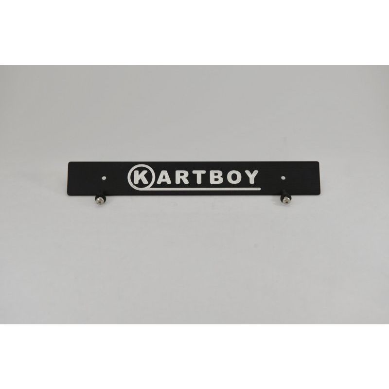 Kartboy Front License Plate Delete - Black
