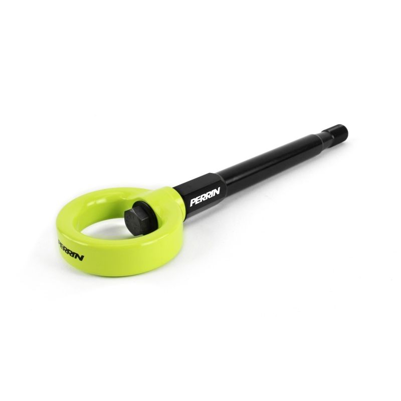 Perrin 08-14 Subaru WRX/STI Tow Hook Kit (Front) - Neon Yellow