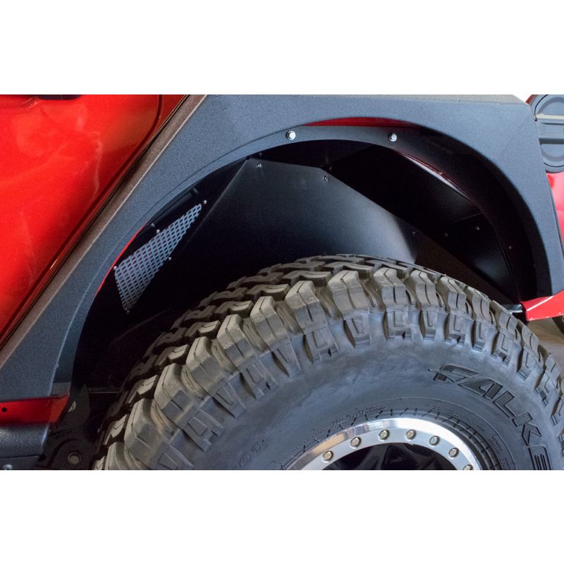 DV8 Offroad 2018+ Jeep Wrangler JL Rear Inner Fenders - Black