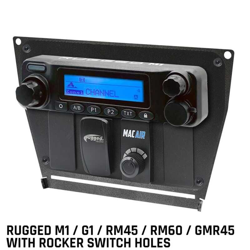 Rugged Radios MT-PRO-MM-RS Polaris RZR PRO XP/Turbo R/PRO R Dash Mount - Rugged M1/G1/RM45/RM60/GMR45 w/Holes