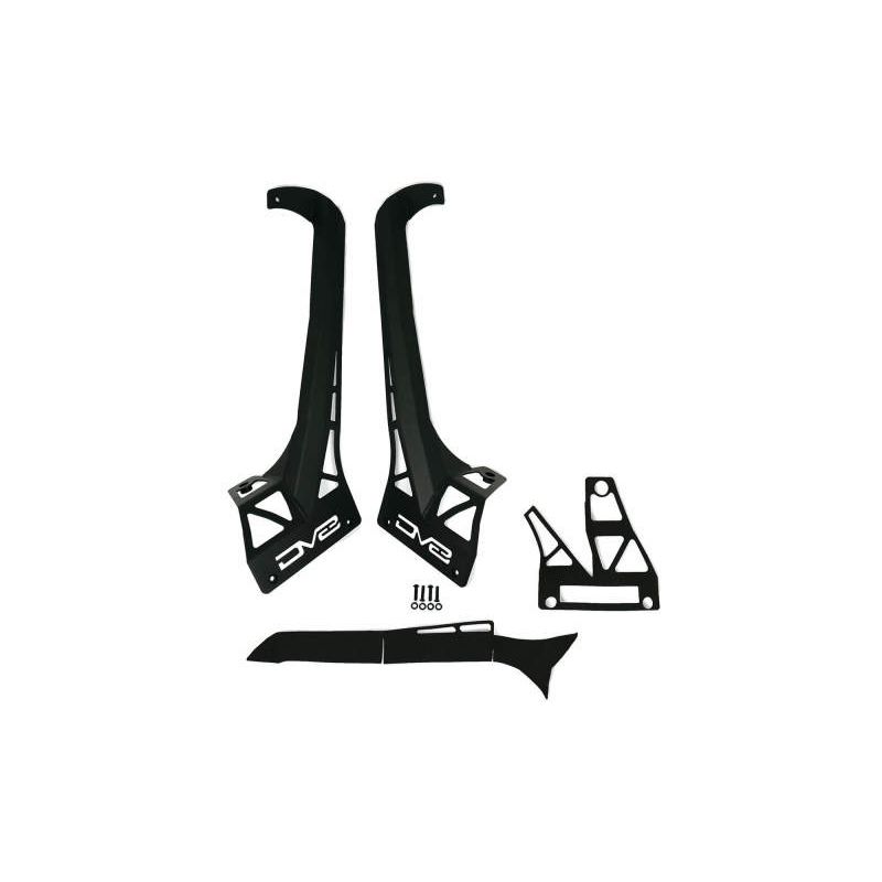 DV8 Offroad 20-22 Jeep JL 392 & JT Mojave A-Pillar Light Bar Mount