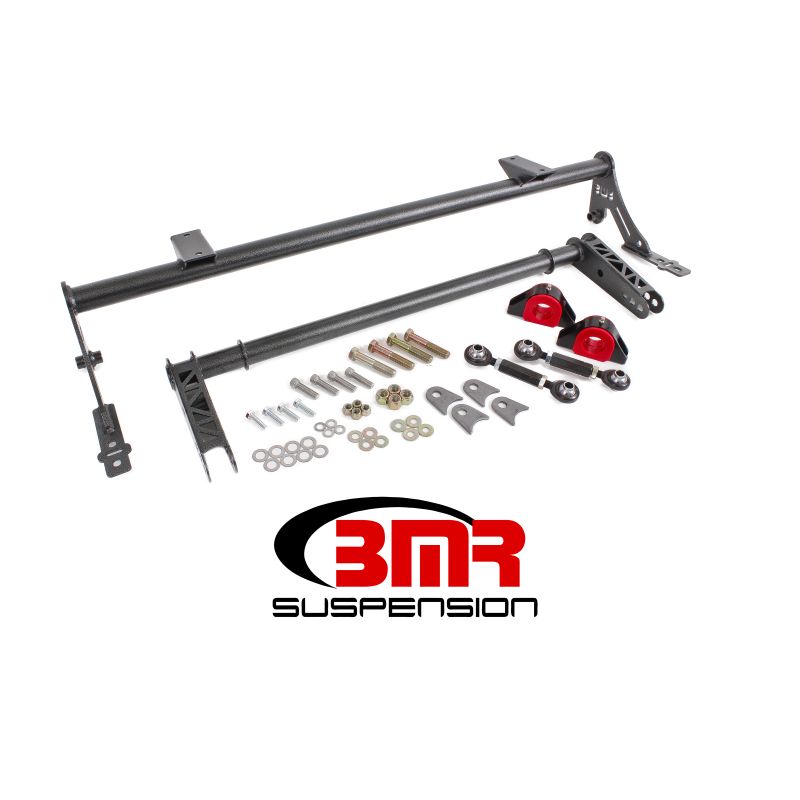 BMR Suspension XSB005H BMR 05-14 S197 Mustang Rear Bolt-On Hollow 35mm Xtreme Anti-Roll Bar Kit (Poly) - Black Hammertone