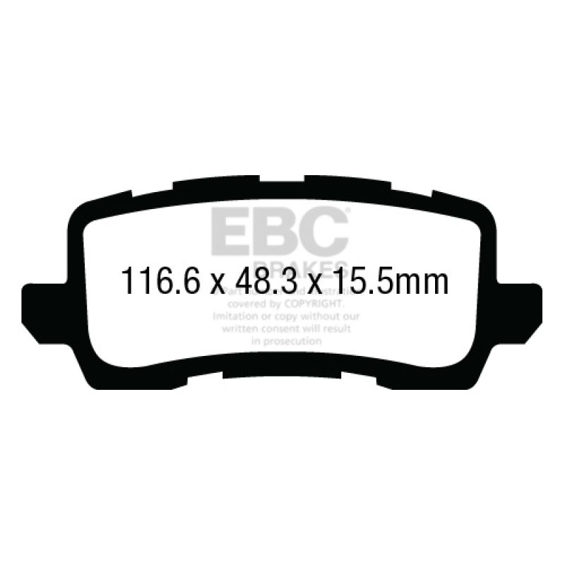 EBC DP23018 13+ Acura RLX 3.5 Greenstuff Rear Brake Pads