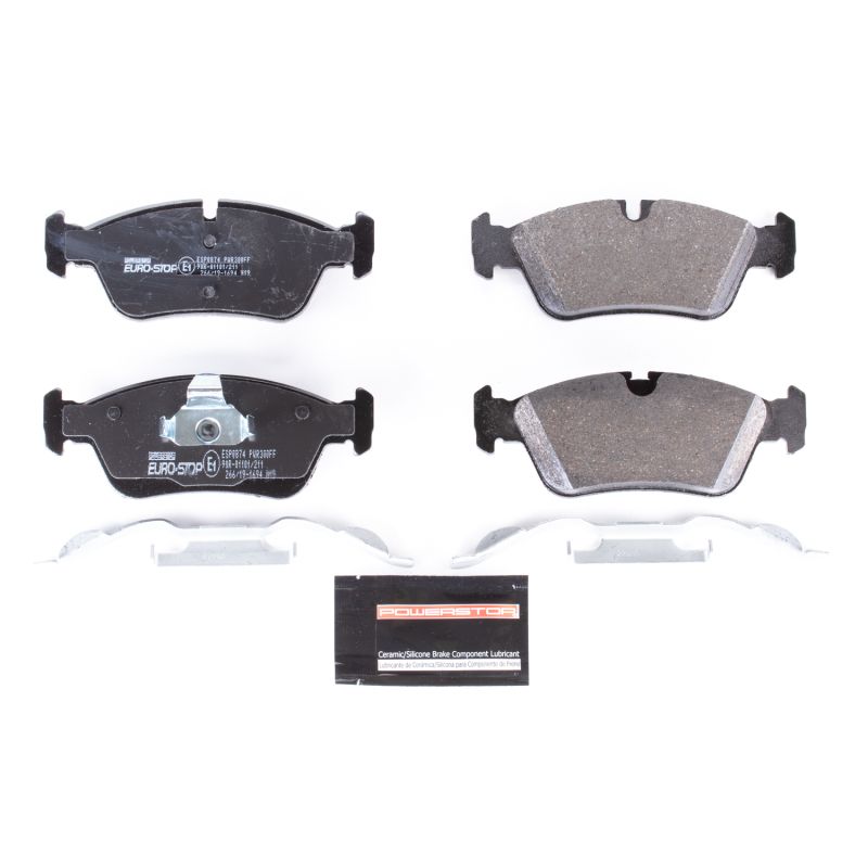 PowerStop ESP0874 EuroStop ECE-R90 Certified Brake Pad Set