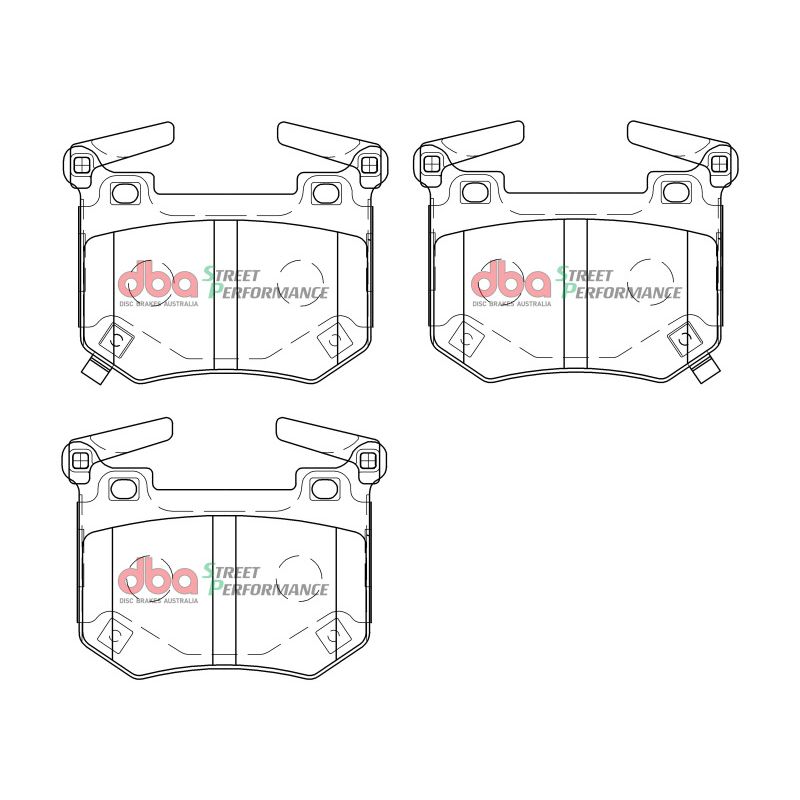 DBA DB15004SP 2018+ Kia Stinger V6 Twin Turbo SP Performance Rear Brake Pads