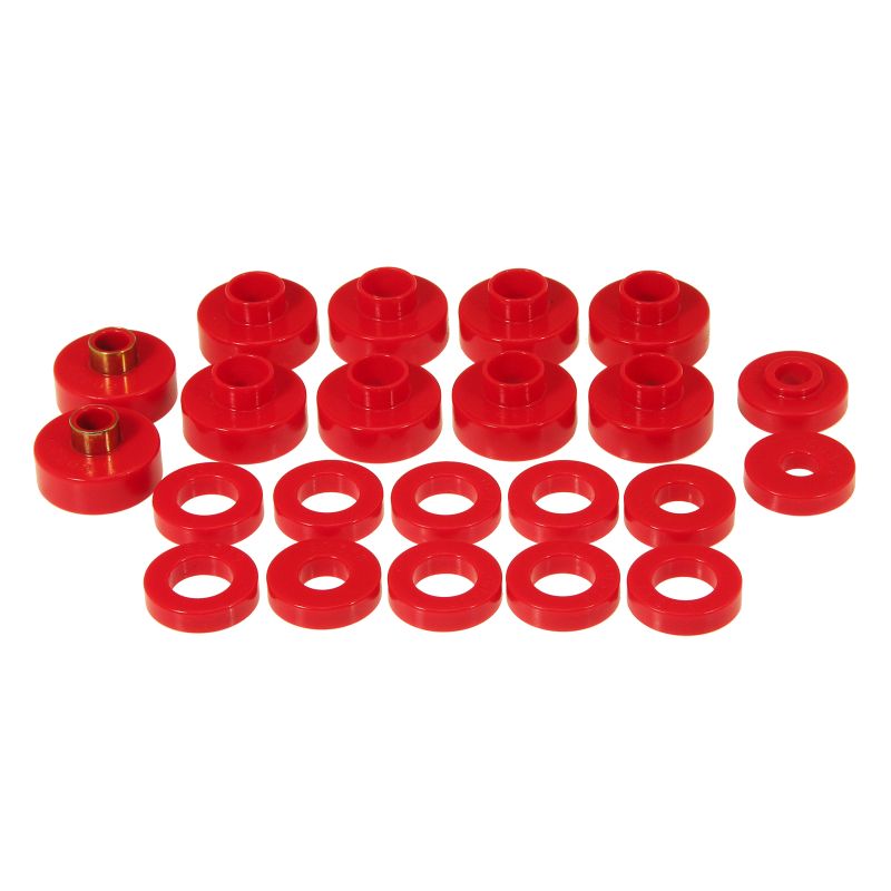 Prothane 1-102 76-79 Jeep CJ5/CJ7 Body Mount 22 Bushing Kit - Red
