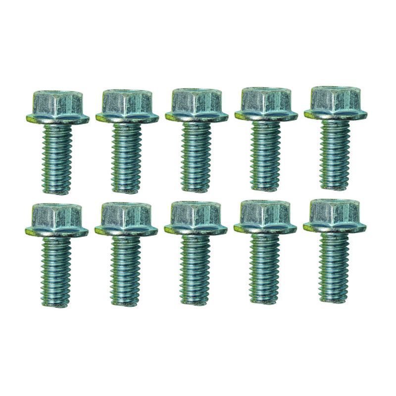 Moroso 38843 5/16in-18 x .750in Serrated Zinc Flange Bolt  - 10 Pack