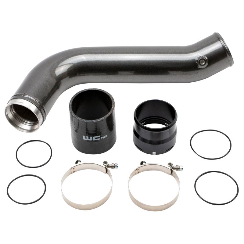 Wehrli WCF100381-GW 20-24 Chevrolet 6.6L L5P Duramax Passenger Side 3.5in Intercooler Pipe - Gloss White