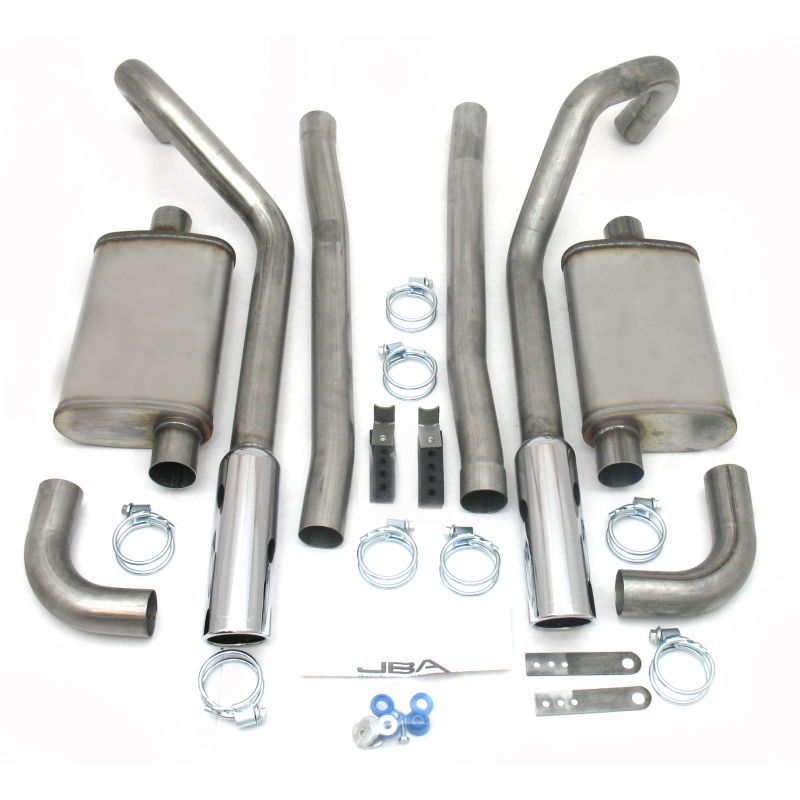 JBA 40-2655 65-70 Ford Mustang 260-428 409SS Dual Under Rear Valance Header Back Exhaust
