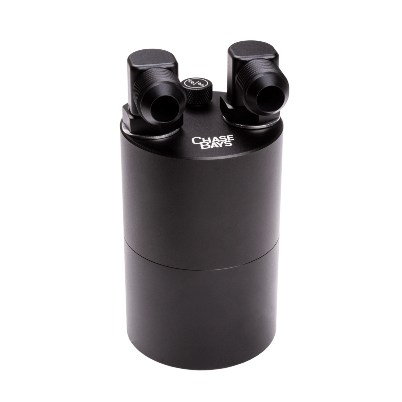Chase Bays CB-OILCATCH-10AN90 -10AN 90 Deg Elbow Inlet and Outlet Oil Catch Can